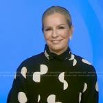 Jennifer’s black polka dot blouse on Good Morning America