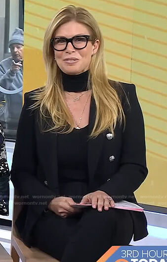 Jill’s black double breasted blazer on Today