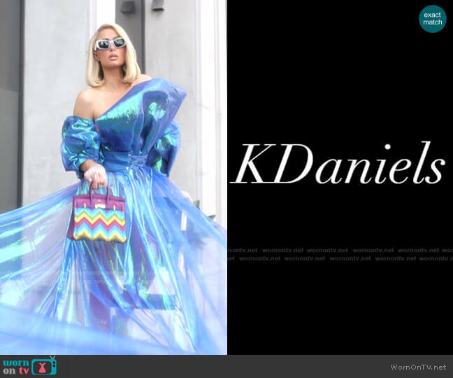 Custom designed by costume designer K Daniels worn by Paris Hilton  on Paris in Love