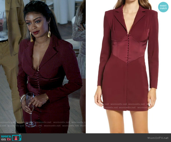 Lavish Alice Mix Media Long Sleeve Coat Dress worn by Ryan Wilder (Javicia Leslie) on The Flash