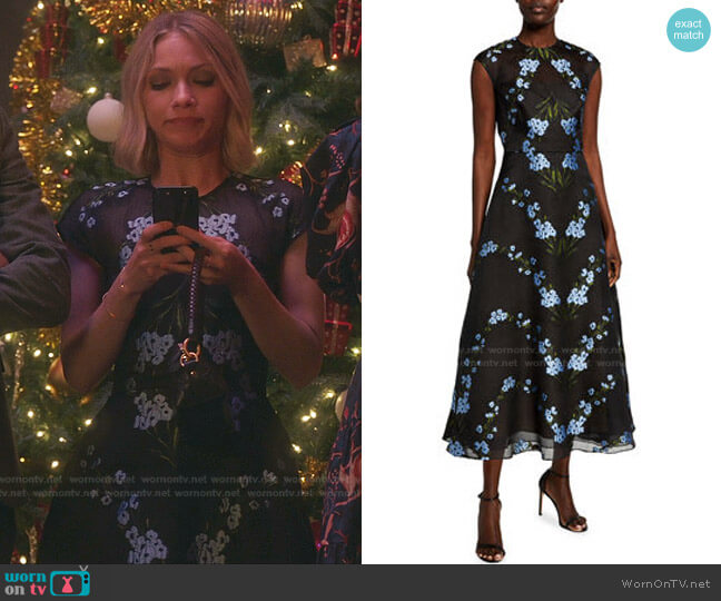 Floral Dress by Lela Rose worn by Kate Keller (Tavi Gevinson) on Gossip Girl