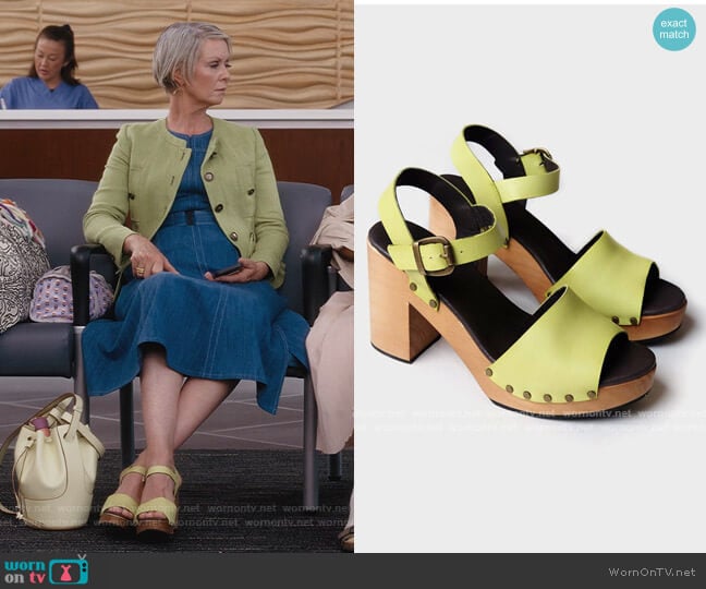 Platform Sandals by Lisa B worn by Miranda Hobbs (Cynthia Nixon) on And Just Like That