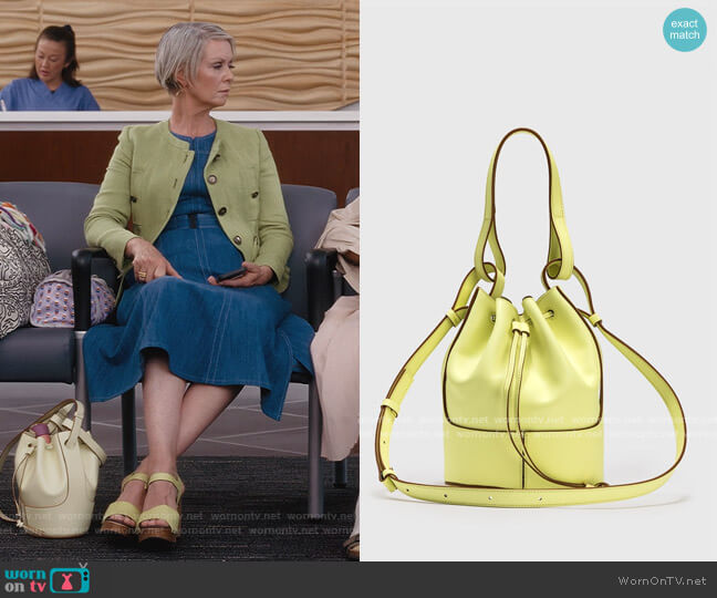 Balloon Small Bag by Loewe worn by Miranda Hobbs (Cynthia Nixon) on And Just Like That