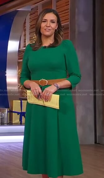 Mary’s green midi dress on Good Morning America