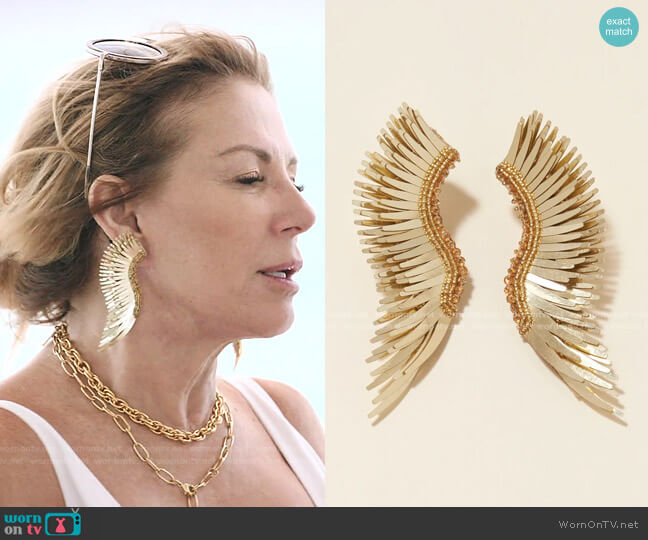 Madeline Beaded Statement Earrings by Mignonne Gavigan worn by Ramona Singer  on The Real Housewives Ultimate Girls Trip