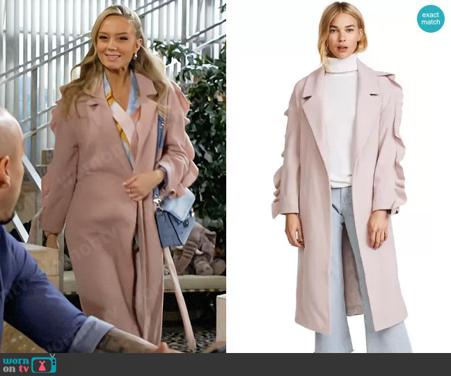 Mother of Pearl Bexley Coat worn by Abby Newman (Melissa Ordway) on The Young and the Restless
