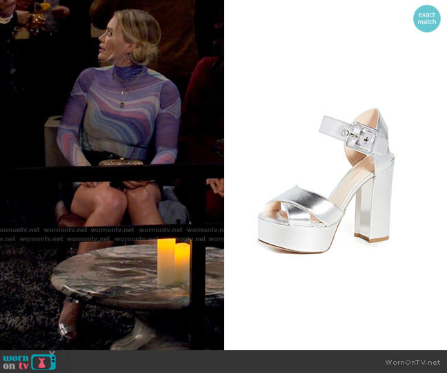 Nicholas Kirkwood Elements Platform Sandals worn by Sophie (Hilary Duff) on How I Met Your Father