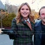 Jenna’s plaid studded coat on Today