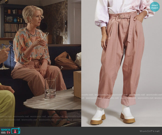 Irolo Pant by Rachel Comey worn by Miranda Hobbs (Cynthia Nixon) on And Just Like That