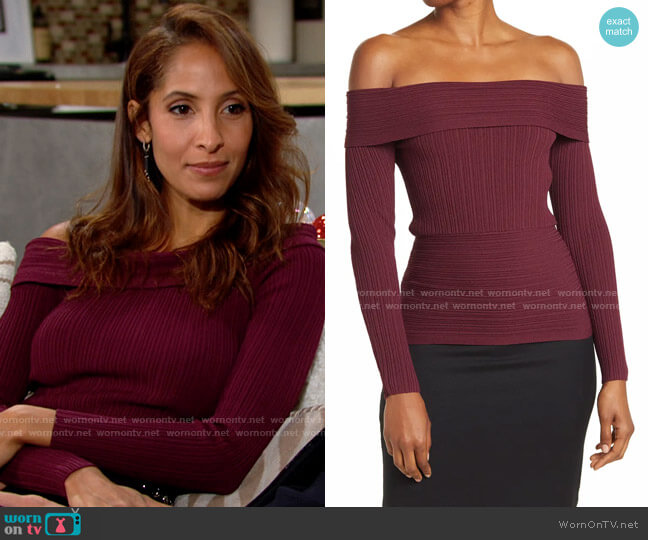 Reiss Tate Top worn by Lily Winters (Christel Khalil) on The Young & the Restless