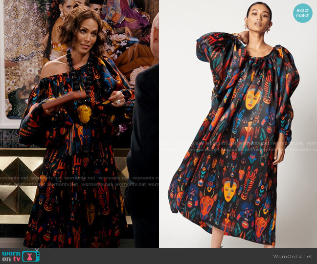 Rianna + Nina Carnaval Raglan Dress worn by Lisa Todd Wexley (Nicole Ari Parker) on And Just Like That