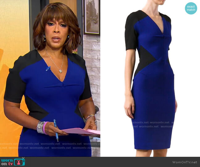 Roland Mouret Nabis Dress worn by Gayle King  on CBS Mornings