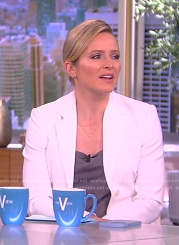 Sara's white blazer on The View