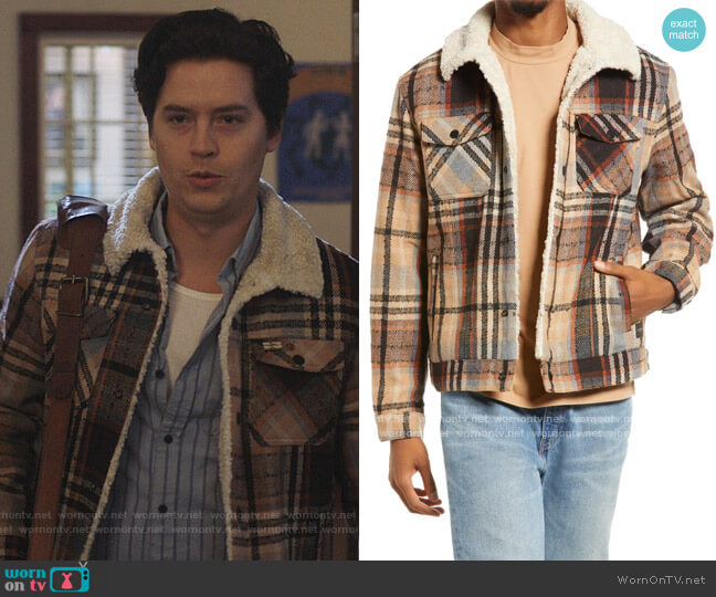Teddy Trucker Jacket by Scotch and Soda worn by Jughead Jones (Cole Sprouse) on Riverdale