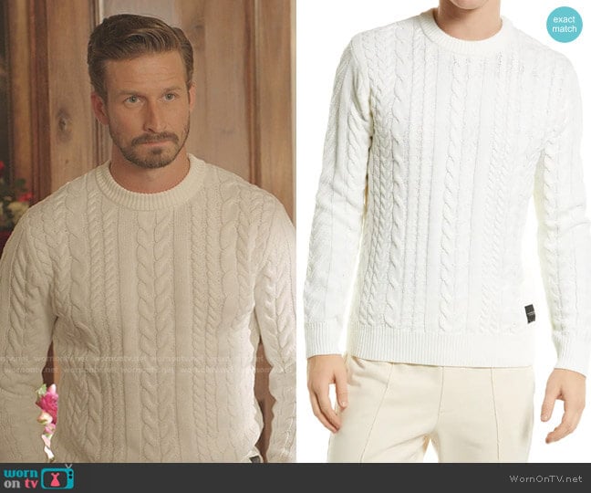 Monsanto Crewneck Sweater by Scotch & Soda worn by Adam Huber on Dynasty