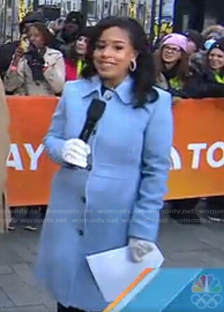 Sheinelle’s blue coat on Today