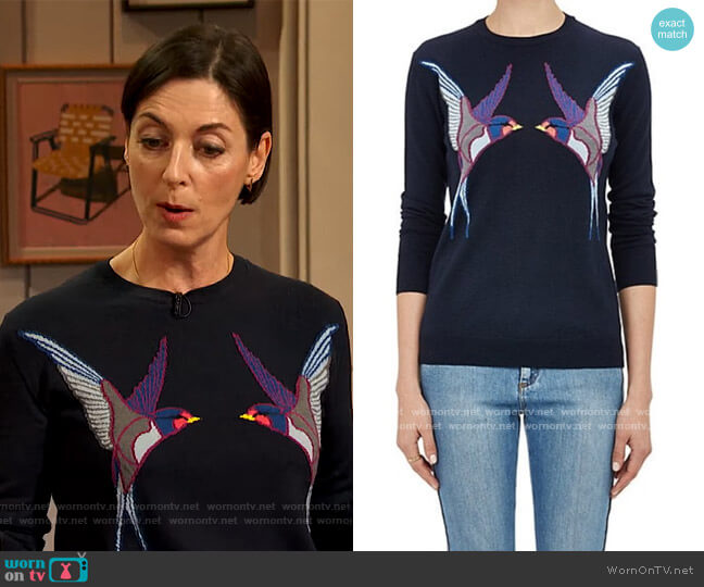 Swallow Embroidered Sweater by Stella McCartney
