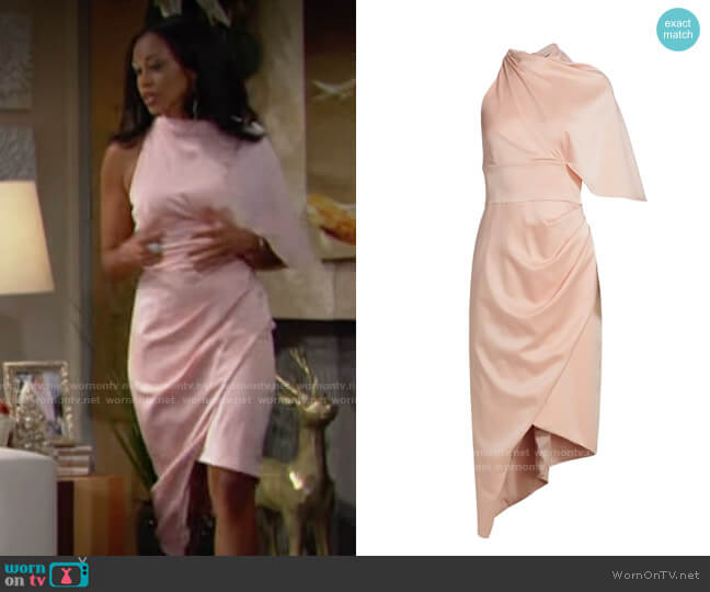 Theia Bria Dress worn by Amanda Sinclair (Mishael Morgan) on The Young & the Restless