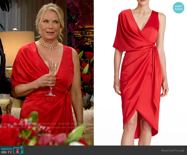 Theia Candace Dress worn by Brooke Logan (Katherine Kelly Lang) on The Bold & the Beautiful