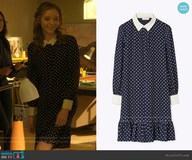 Tory Burch Cora Dress worn by Amber (Madeleine Arthur) on Guilty Party