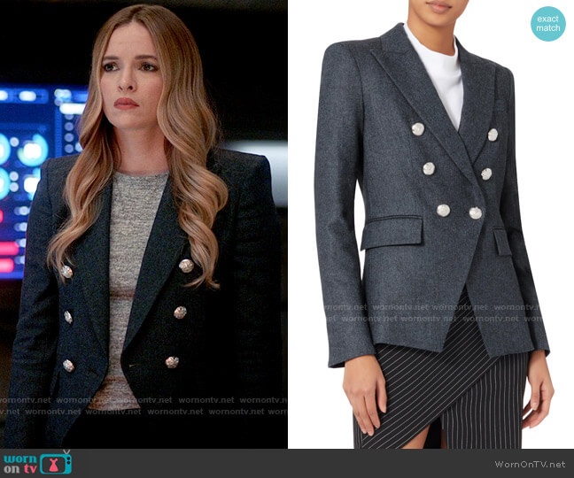Veronica Beard Miller Herringbone Jacket worn by Caitlin Snow (Danielle Panabaker) on The Flash