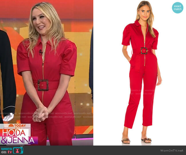 Belted Jumpsuit by WeWoreWhat worn by Chassie Post  on Today