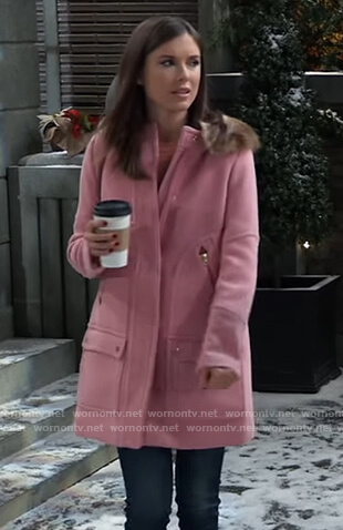 Willow’s pink coat on General Hospital