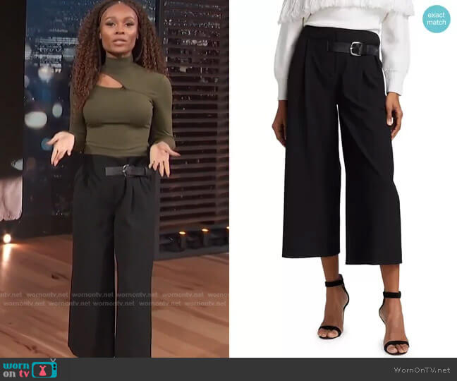 Adelina Pants by Alice + Olivia worn by Zuri Hall  on Access Hollywood