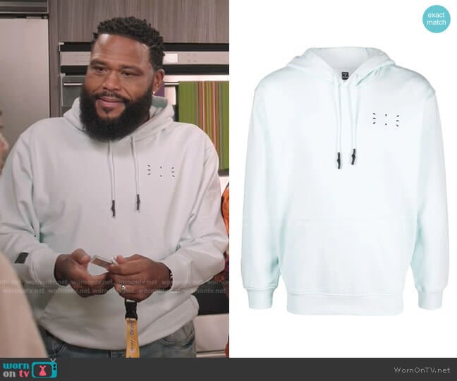 Hoodie With Signature Stitch by Alexander McQueen worn by Andre Johnson (Anthony Anderson) on Black-ish