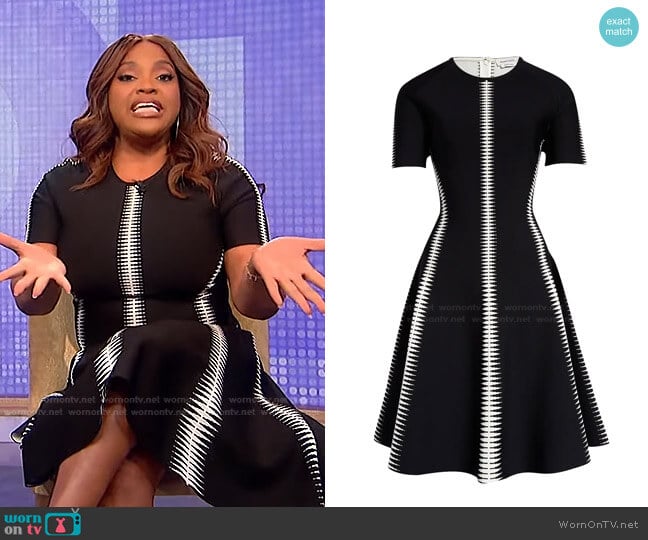 Spine Jacquard Sweater Dress by Alexander McQueen worn by Sherri Shepherd on The Wendy Williams Show