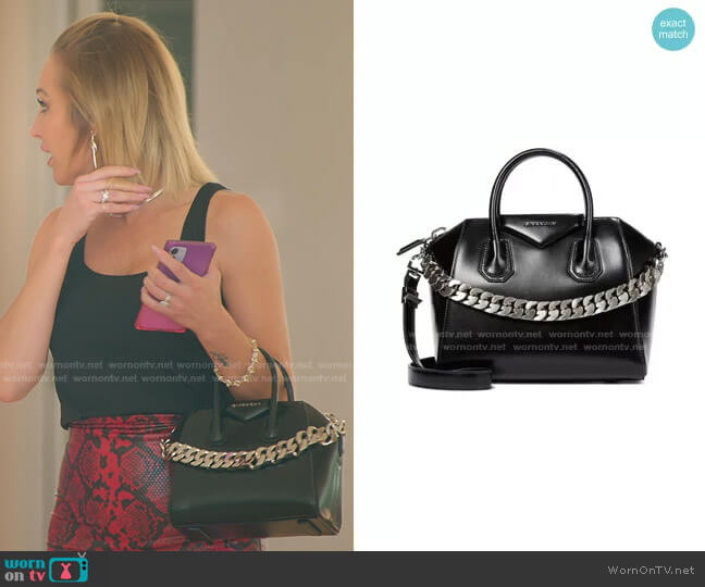 Antigona Chain Small Leather Tote by Givenchy worn by Mary Fitzgerald  on Selling Sunset