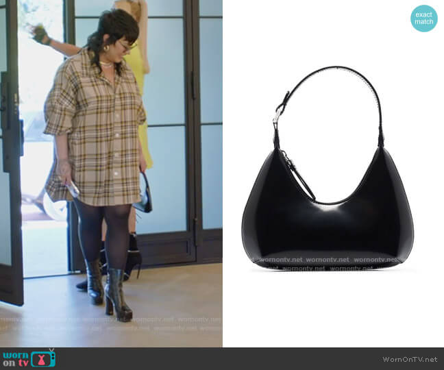 Small Amber Shoulder Bag by By Far worn by Demi Lovato on Paris in Love