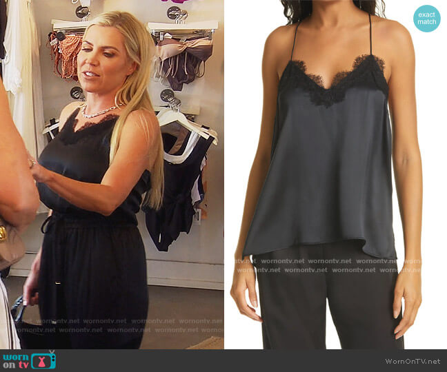Racer Silk Charmeuse Camisole by Cami NYC worn by Dr. Jen Armstrong  on The Real Housewives of Orange County