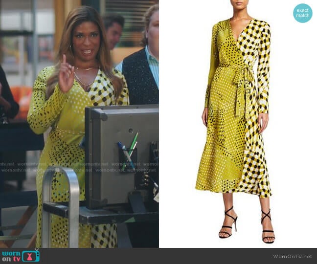 Tilly Midi Wrap Dress by Diane von Furstenberg worn by Mika (Kimrie Lewis) on Kenan