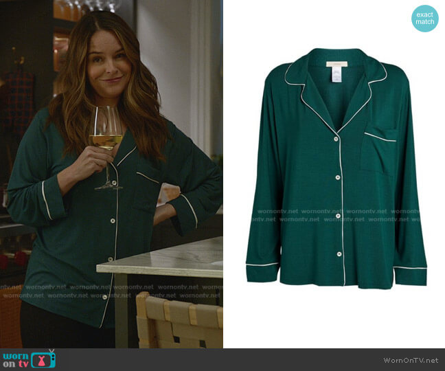 Gisele Pyjama Set by Eberjey worn by Isabella Colón (Yara Martinez) on Bull