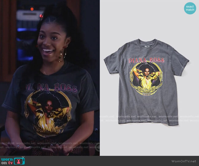 Diana Ross Graphic Tee by Forever 21 worn by Jojo (Precious Way) on Queens