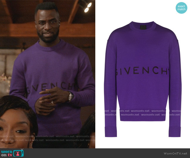 Tufted Logo Wool Sweater by Givenchy