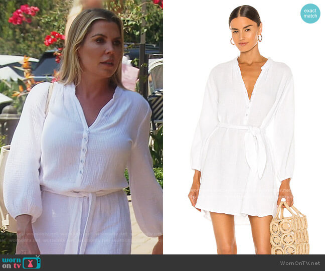 Sonia Shirt Dress by LA Made worn by Dr. Jen Armstrong  on The Real Housewives of Orange County