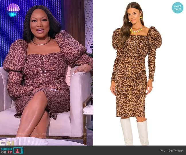 Abana Dress by LPA worn by Garcelle Beauvais on The Real