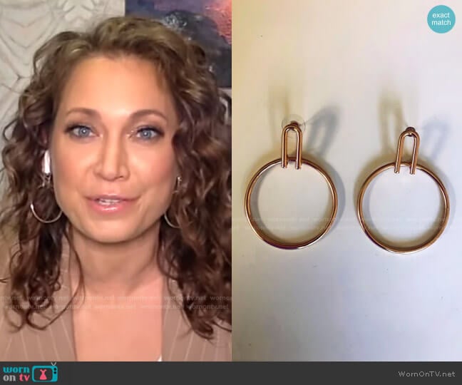 Pei Earrings by Be More Marvelous worn by Ginger Zee  on Live with Kelly & Ryan