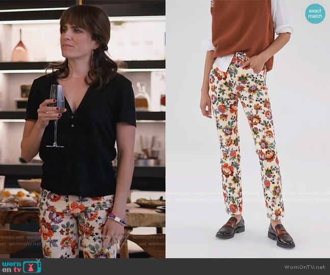 Pilcro The Cigarette Slim Straight Jeans by Anthropologie worn by Marina (Karla Souza) on Home Economics