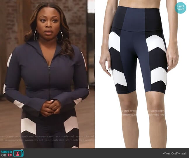 Front Arrow Biker Shorts by Port de Bras worn by Jill (Naturi Naughton) on Queens