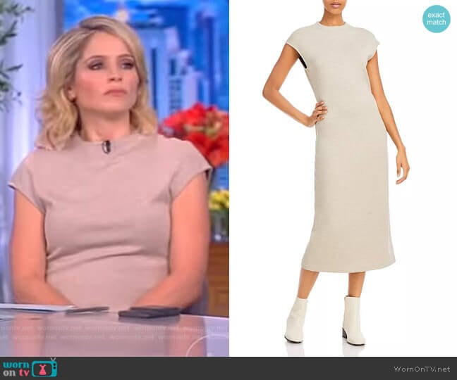 Cap Sleeve Midi Dress by Theory worn by Sara Haines on The View