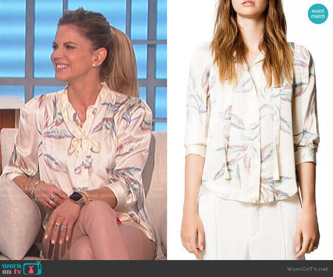 Touch Paradise Tunic by Zadig & Voltaire worn by Natalie Morales on The Talk