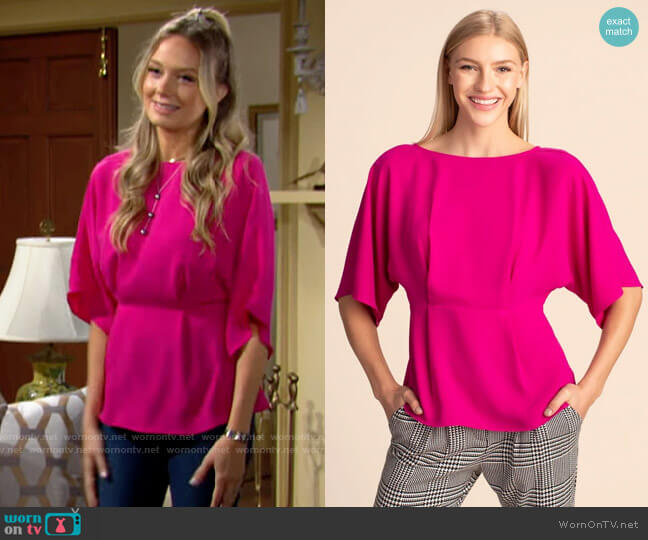 Trina Turk Mellow Top worn by Abby Newman (Melissa Ordway) on The Young & the Restless