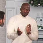 Akbar’s white turtleneck sweater on The Talk