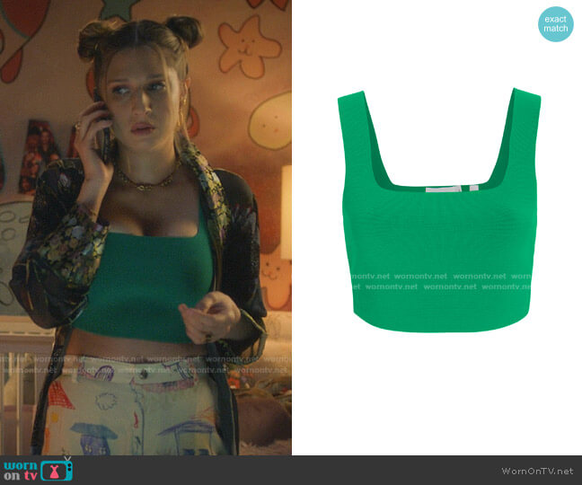 Vicky Crop Top by A.L.C. worn by Nomi Segal (Emily Arlook) on Grown-ish