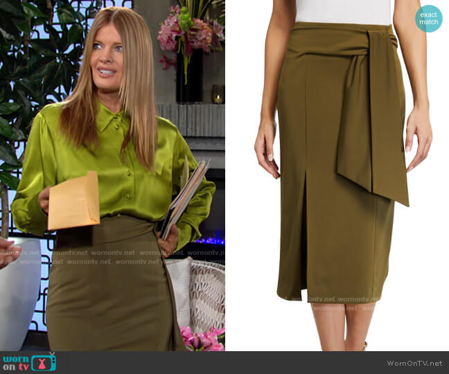 Alice + Olivia Riva Skirt worn by Phyllis Summers (Michelle Stafford) on The Young & the Restless