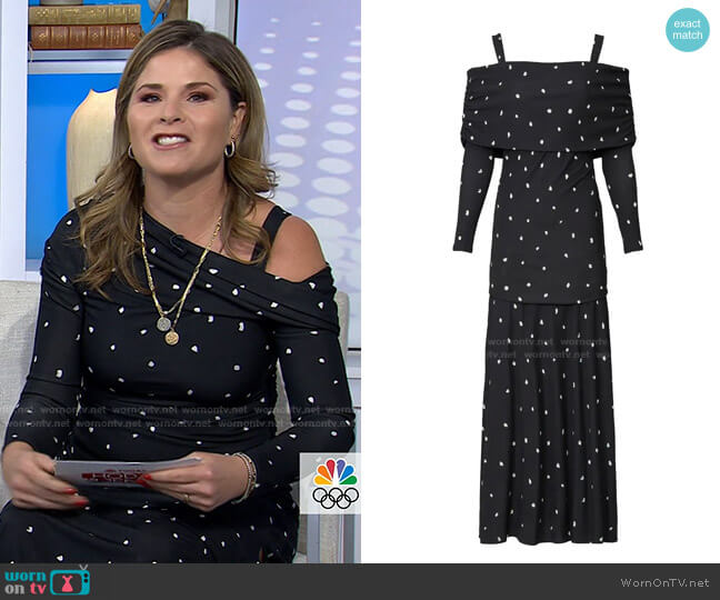 Marlena Dress by Altuzarra worn by Jenna Bush Hager on Today