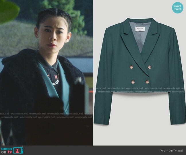 Lalonde Blazer by Babaton worn by George Fan (Leah Lewis) on Nancy Drew